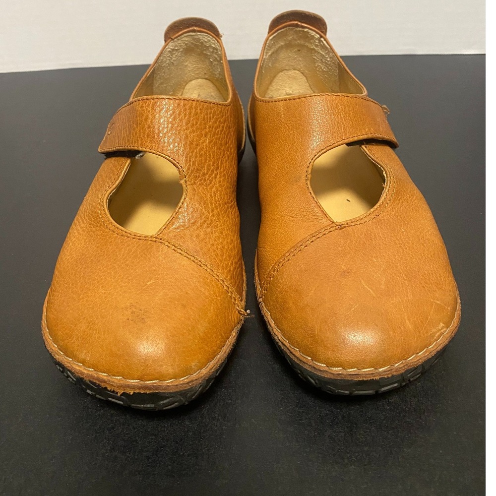 Wolky 8315 Jewel Mary Jane Flats Cognac Brown Leather Comfort Shoes Womens 41